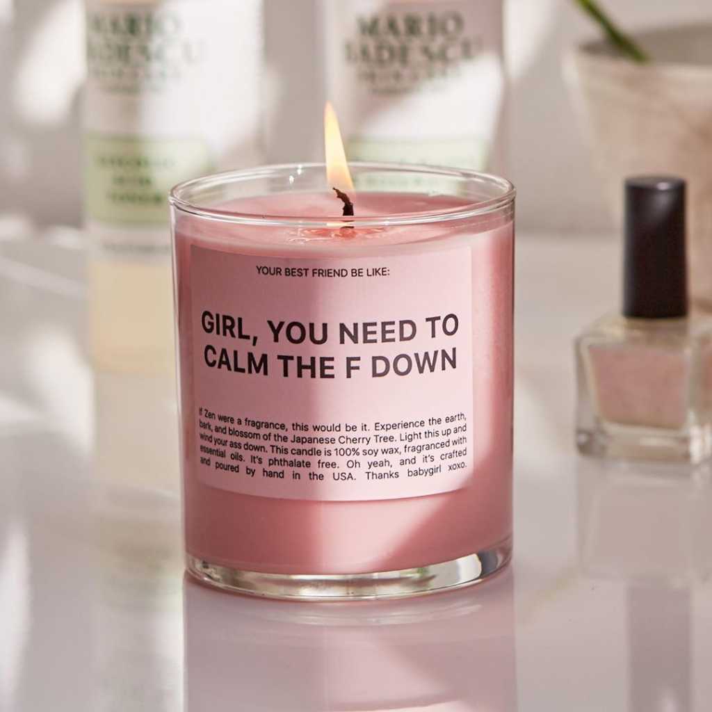 pink candle Galentine’s day Gift Ideas